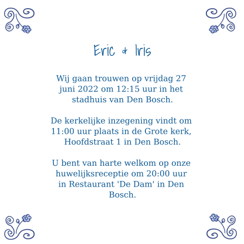 Kaart binnenkant