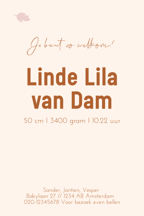 Kaart binnenkant