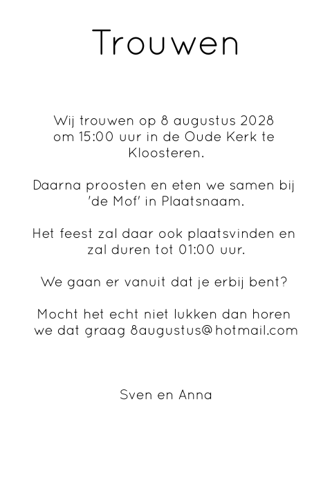 Kaart binnenkant