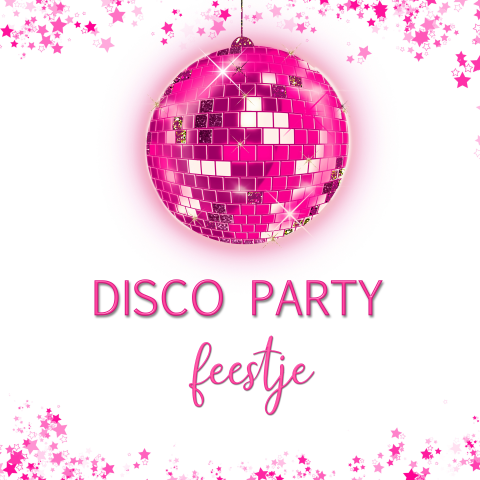 Uitnodiging voor een Disco feestje