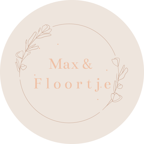 Sticker cirkel takjes bloemetjes