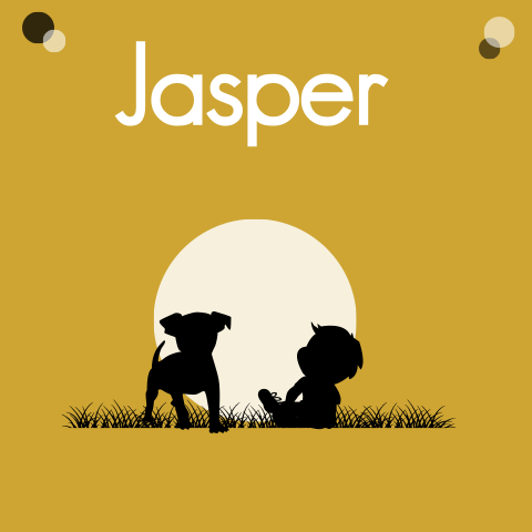 Geboortekaartje jongen met een hondje