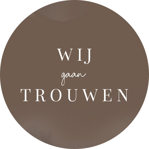 Sticker in bruine kleur zandkleur