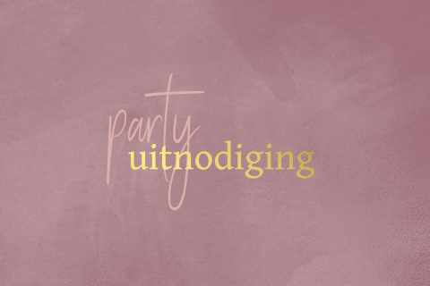 Moderne uitnodiging vrouw voor een feestje