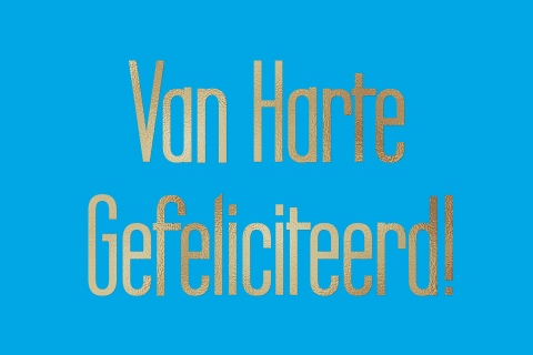 Wenskaart verjaardag 18 jaar blauw en hip