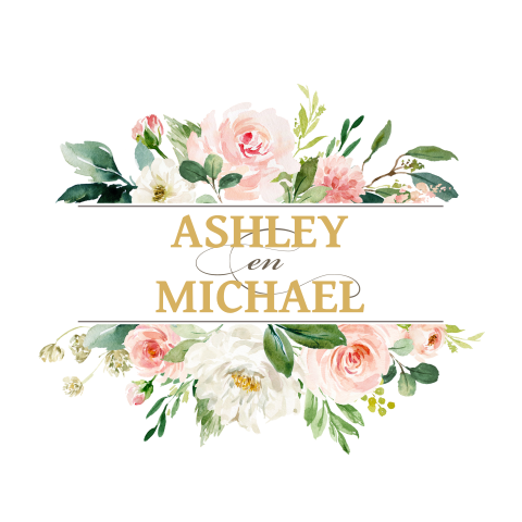 Uitnodiging voor een huwelijk met bloemen