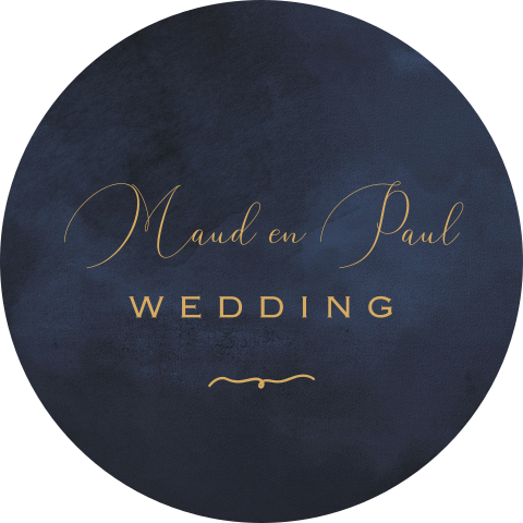 Sluitzegel met donkerblauwe velvet look