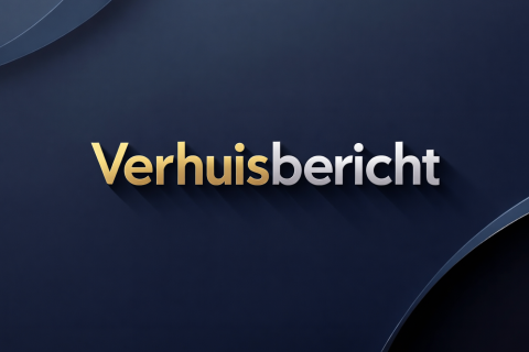 Strakke verhuisbericht kaart met modern design