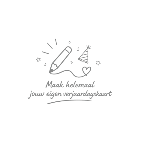 Dubbele vierkante verjaardagskaart zelf ontwerpen