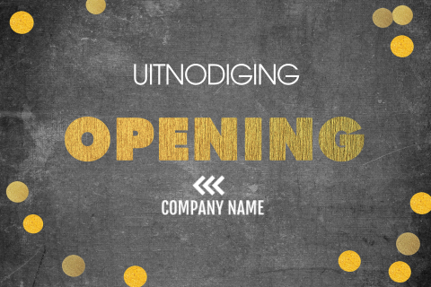 Liggende uitnodiging voor een opening