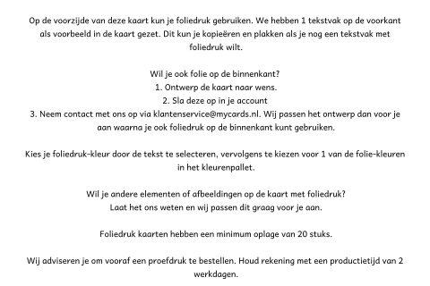 Kaart binnenkant