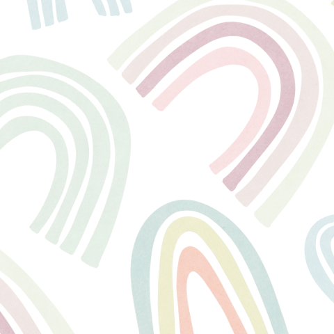 Felicitatiekaart verjaardag met regenboog