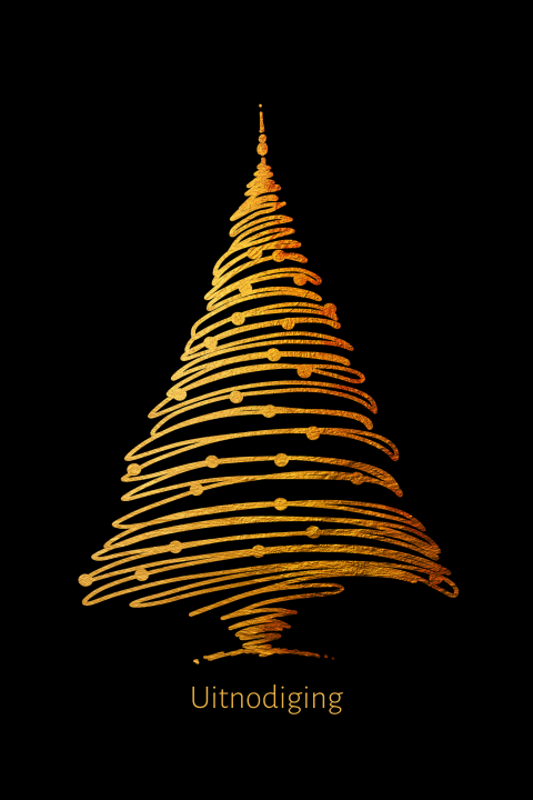 Uitnodiging kerst of nieuwjaarsborrel