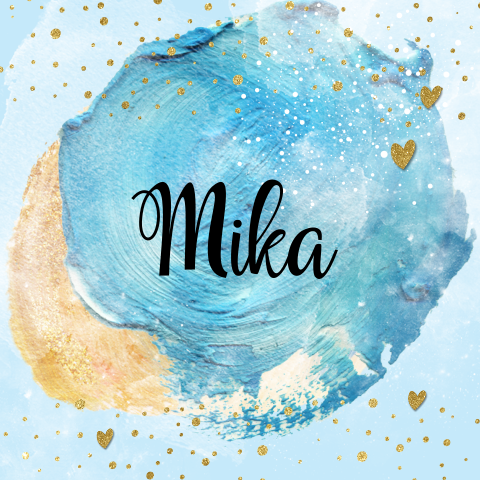 Geboortekaartje jongen met goud kleurrijk met glitter look