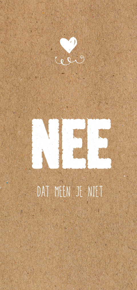 Grappige trouwkaart kraft papa en mama gaan trouwen