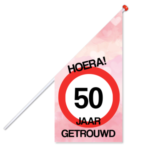 Vlag jubileum 50 jaar getrouwd