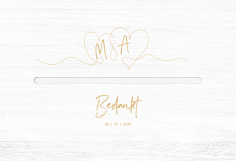 Enveloppenkist of kaartenkist feestje met harten