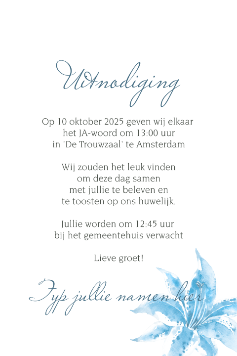 Kaart binnenkant