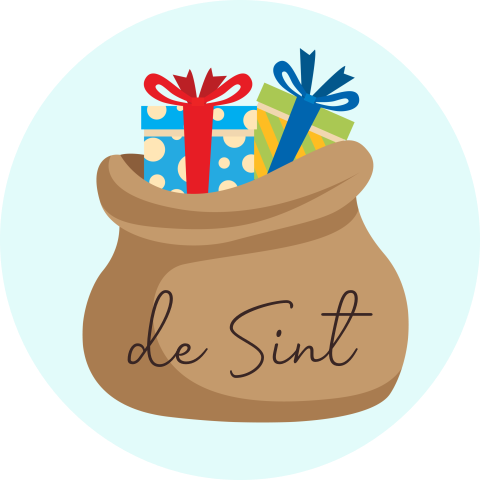 Sinterklaas sticker pakjesavond