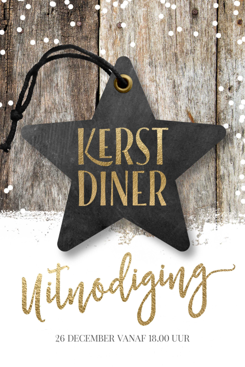 Uitnodiging voor kerstdiner