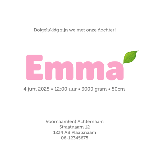 Kaart binnenkant