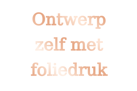 Blanco dubbele liggende kaart met voorkant en achterkant foliedruk