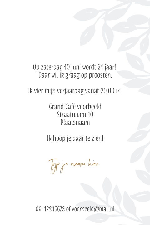 Kaart binnenkant