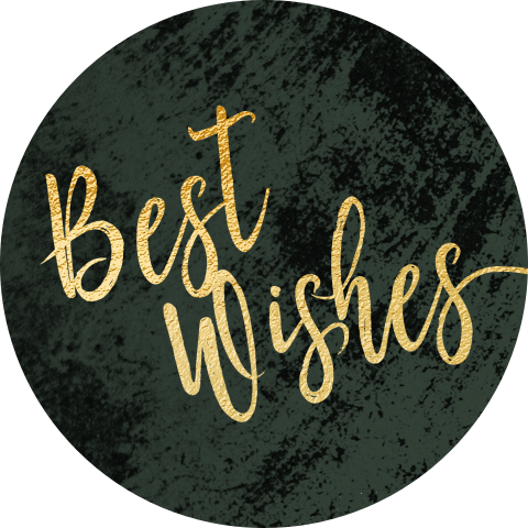 Sluitzegel kerst groen Best wishes