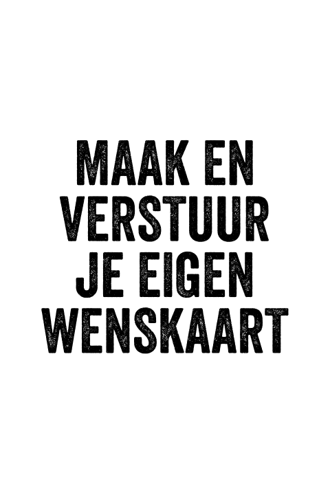 Zelf wenskaart maken staande kaart