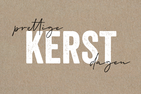 Kraft kerstkaart prettige kerstdagen