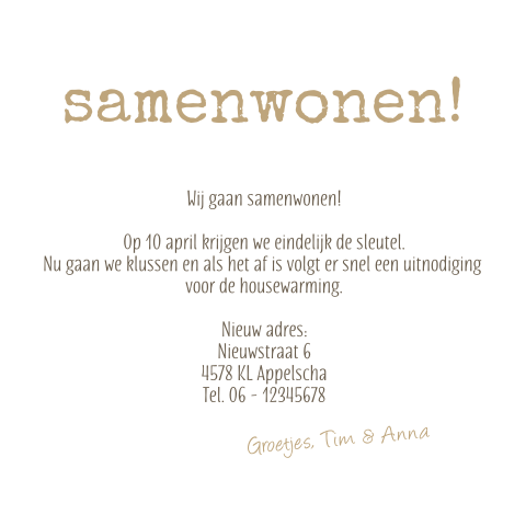 Kaart binnenkant