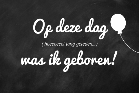 Grappige uitnodiging verjaardag heeeel lang geleden