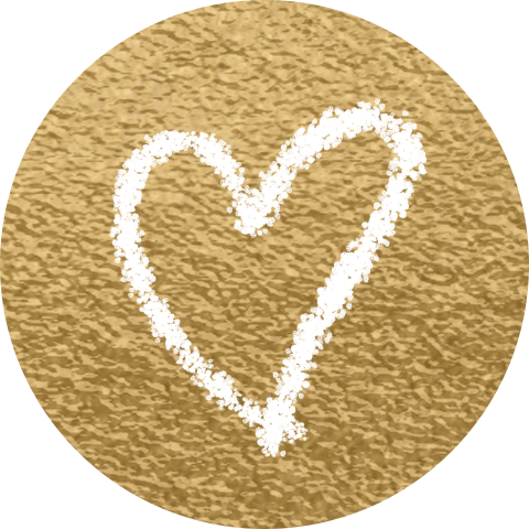 Sluitzegel stickers goud hart