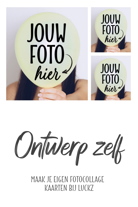 Fotocollage 4 fotos kaart