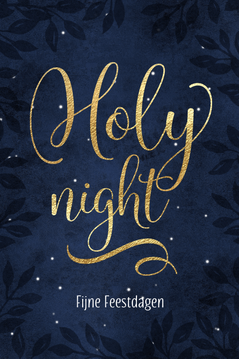 Christelijke kerstkaarten Holy Night