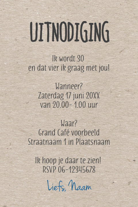 Kaart binnenkant