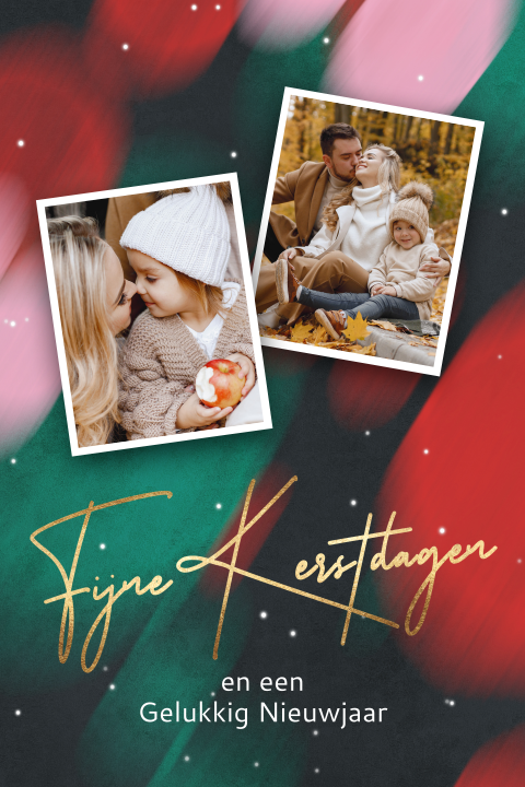 Lieve kerstkaart maken met eigen foto’s