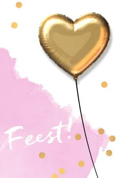 Verjaardagskaart ballet meisje met strik