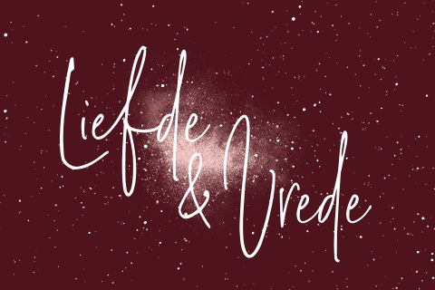 Christelijke kerstkaart Liefde en vrede
