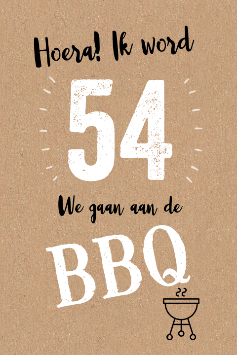 BBQ feest uitnodiging