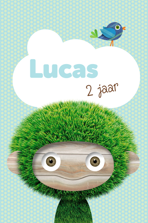 Leuke uitnodiging voor een kinderfeestje met aapje