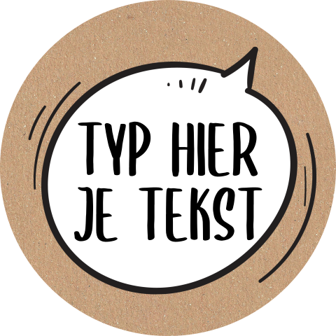 Sluitzegel sticker met eigen tekst