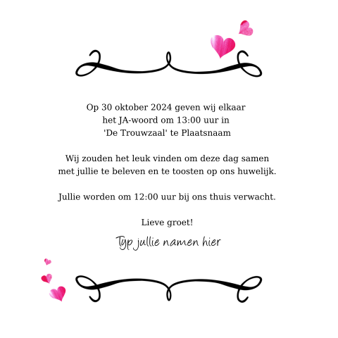 Kaart binnenkant
