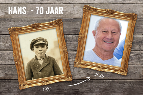 Verjaardag uitnodiging 70 jaar fotos vroeger en nu