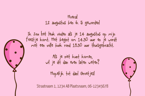 Kaart binnenkant