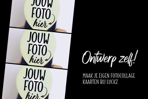 Fotokaartje met collage 3 foto's