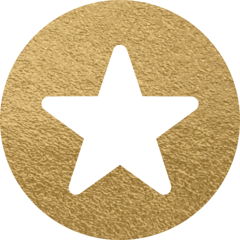 Ster stickers zelf maken goud wit