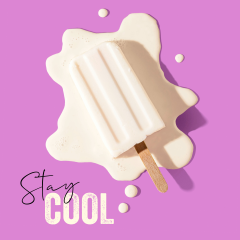 Stay cool grappige wenskaart met ijsje
