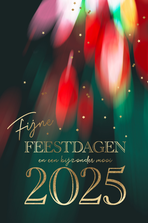 Moderne kerstkaarten  met mooie opvallende kleuren