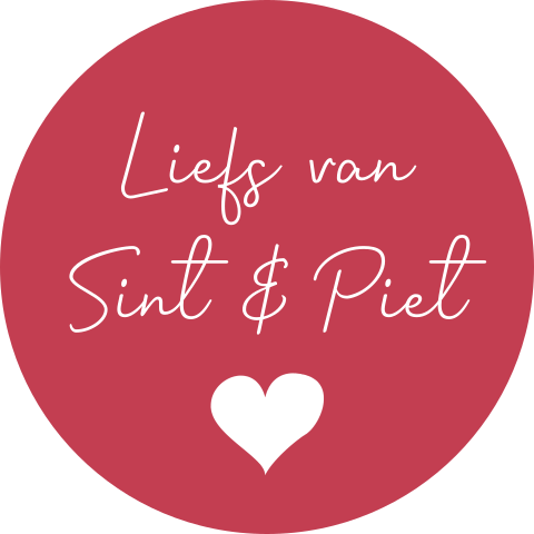 Sinterklaas cadeau stickers Liefs van Sint en Piet